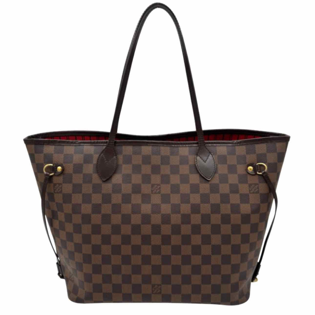 LOUIS VUITTON Damier Ebene Neverfull MM Tote Bag Brown