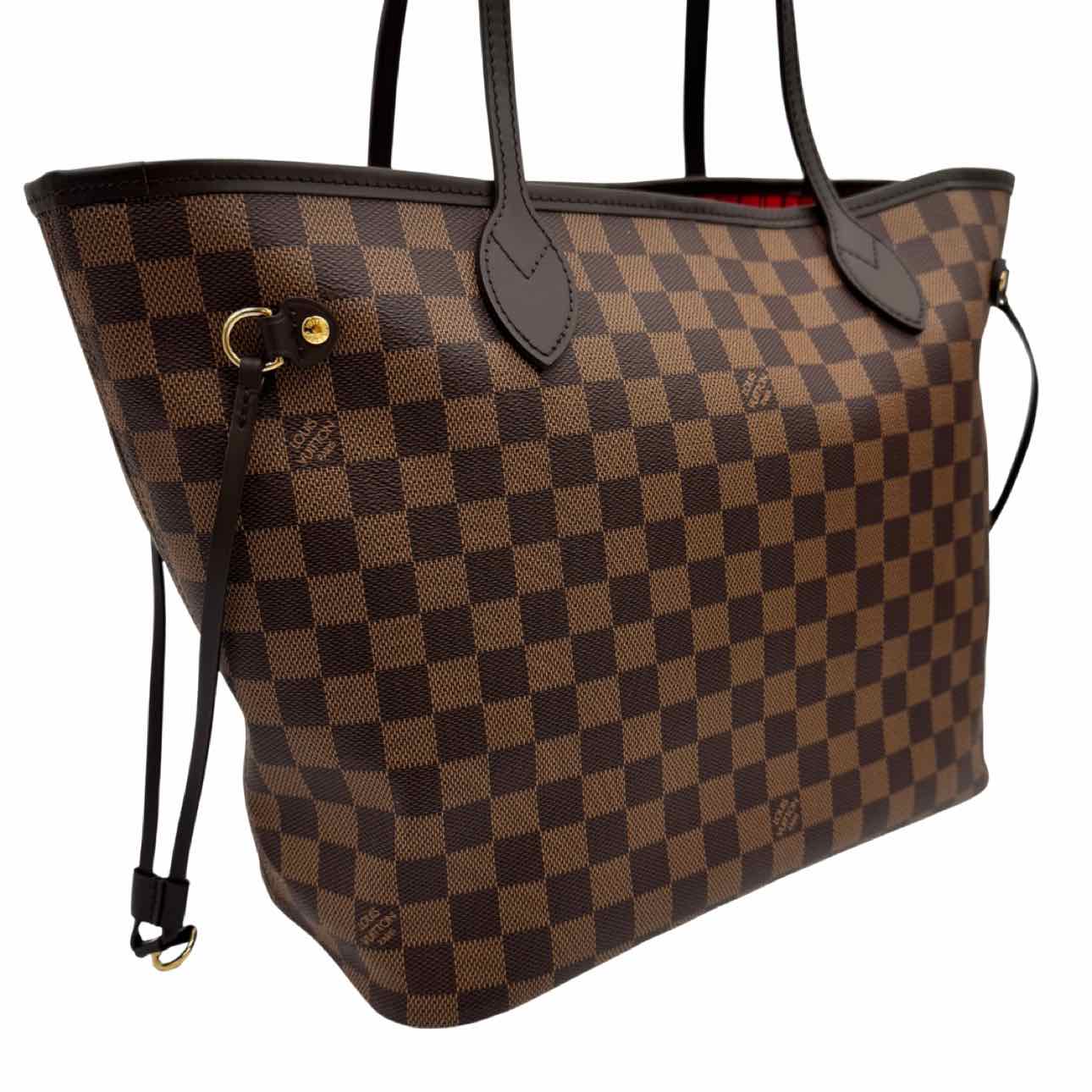 LOUIS VUITTON Damier Ebene Neverfull MM Tote Bag