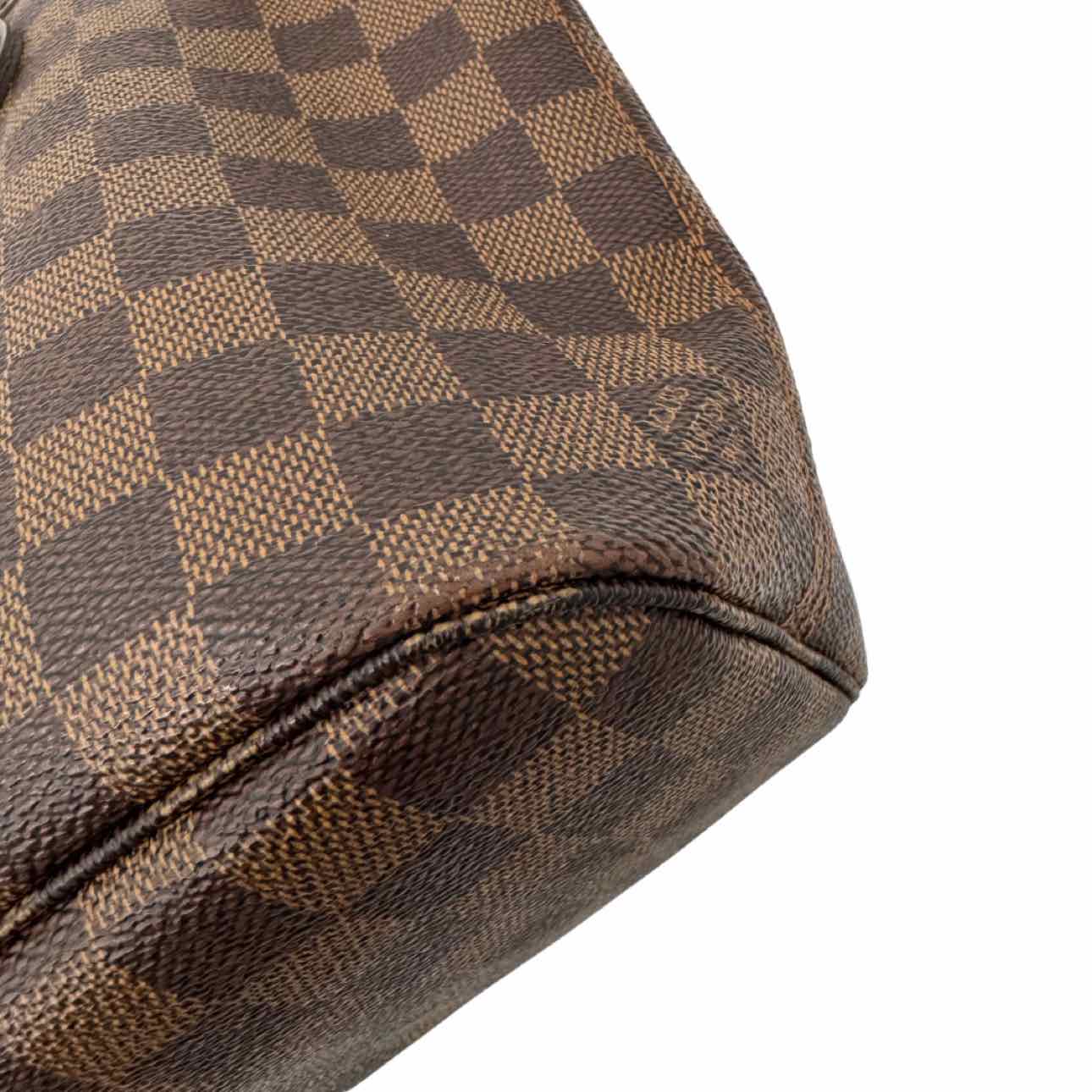 LOUIS VUITTON Damier Ebene Neverfull PM Brown Tote