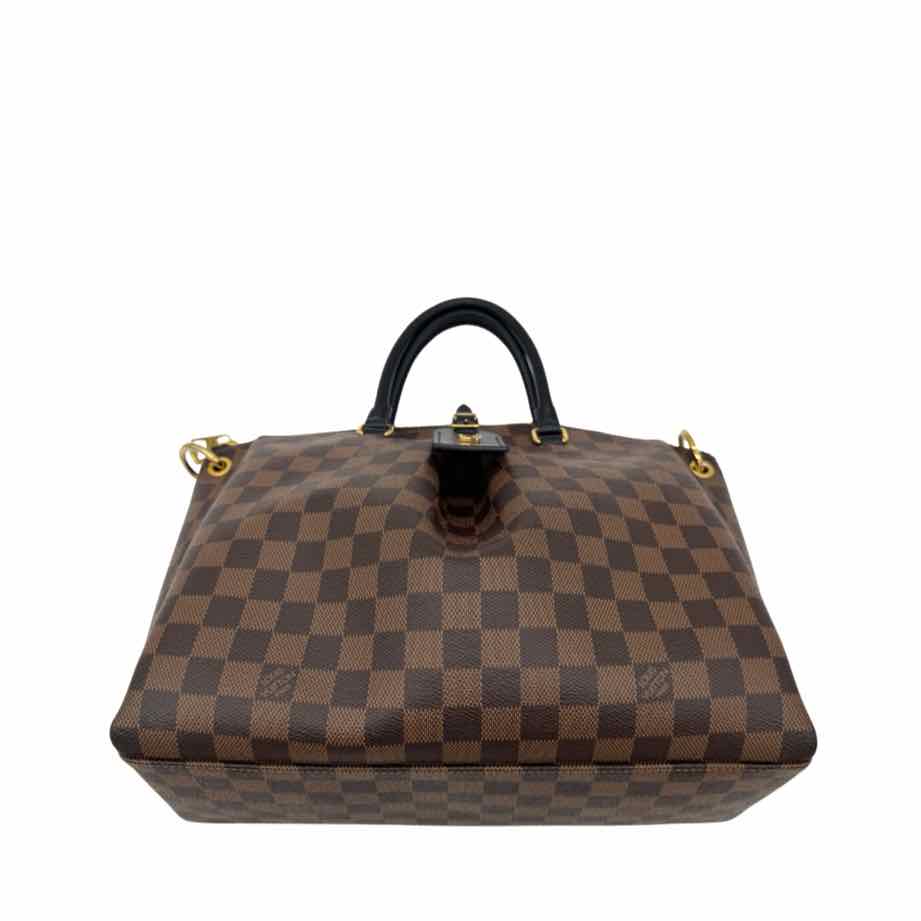 LOUIS VUITTON Damier Ebene Odeon Tote MM Brown (Pre-Owned)