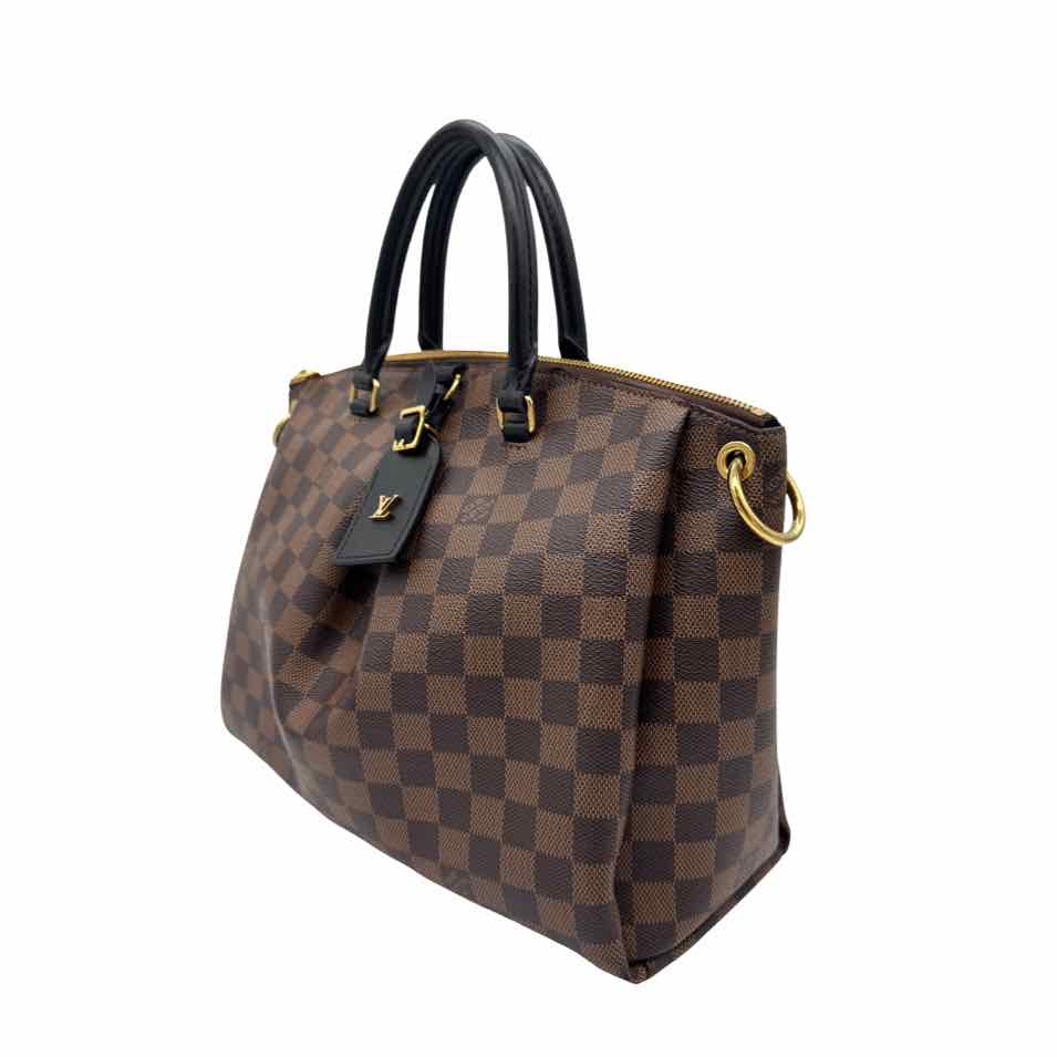 LOUIS VUITTON Damier Ebene Odeon Tote MM Brown (Pre-Owned)