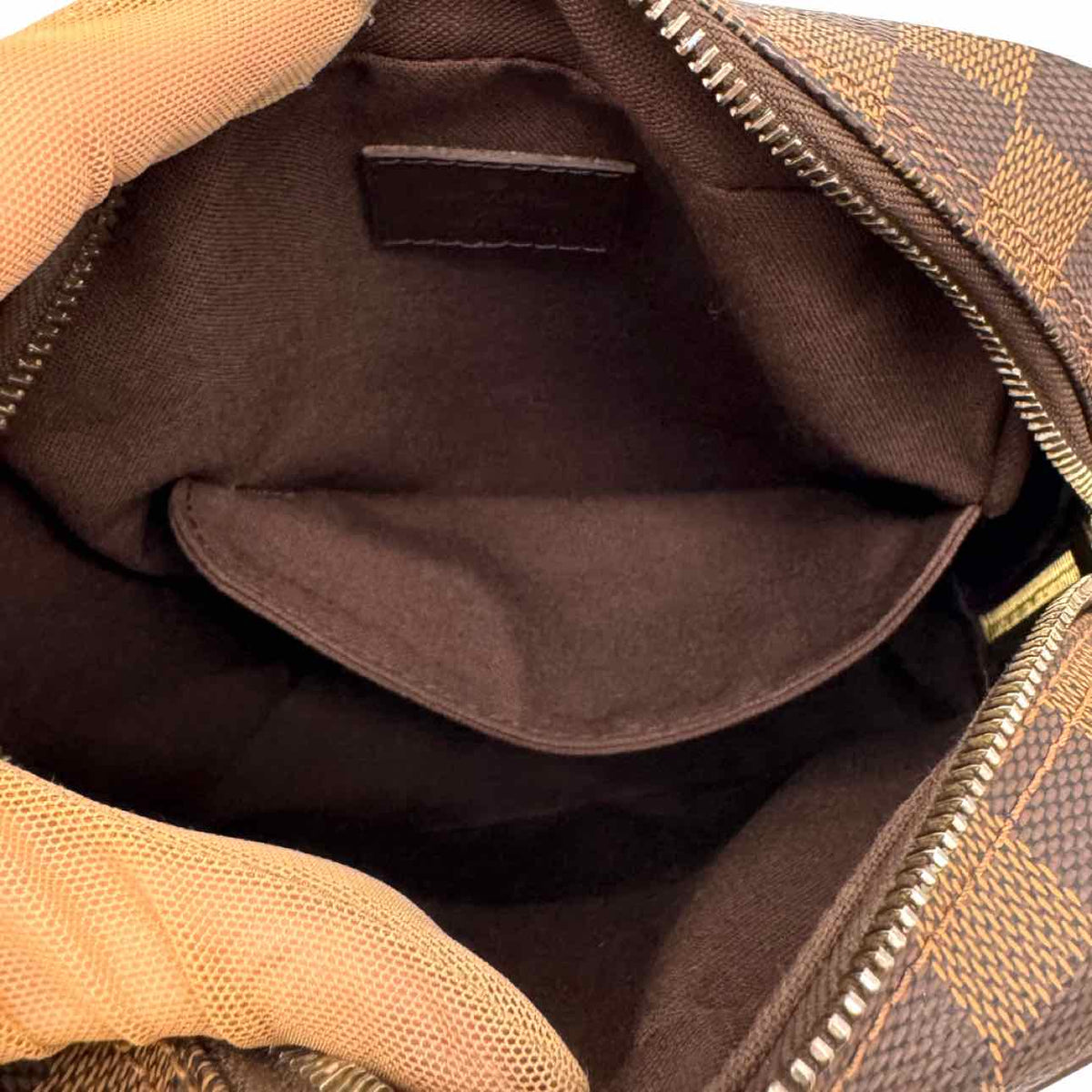 LOUIS VUITTON Damier Ebene Olav PM Messenger Bag Brown