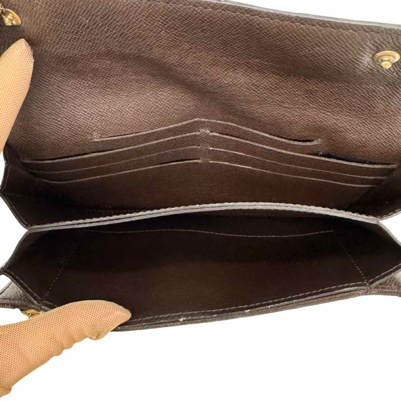 LOUIS VUITTON Damier Ebene Portefeuille Accordion Long Wallet