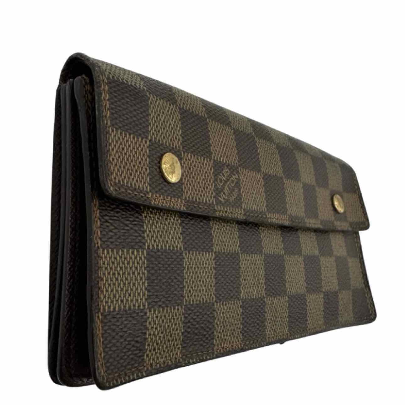 LOUIS VUITTON Damier Ebene Portefeuille Accordion Long Wallet