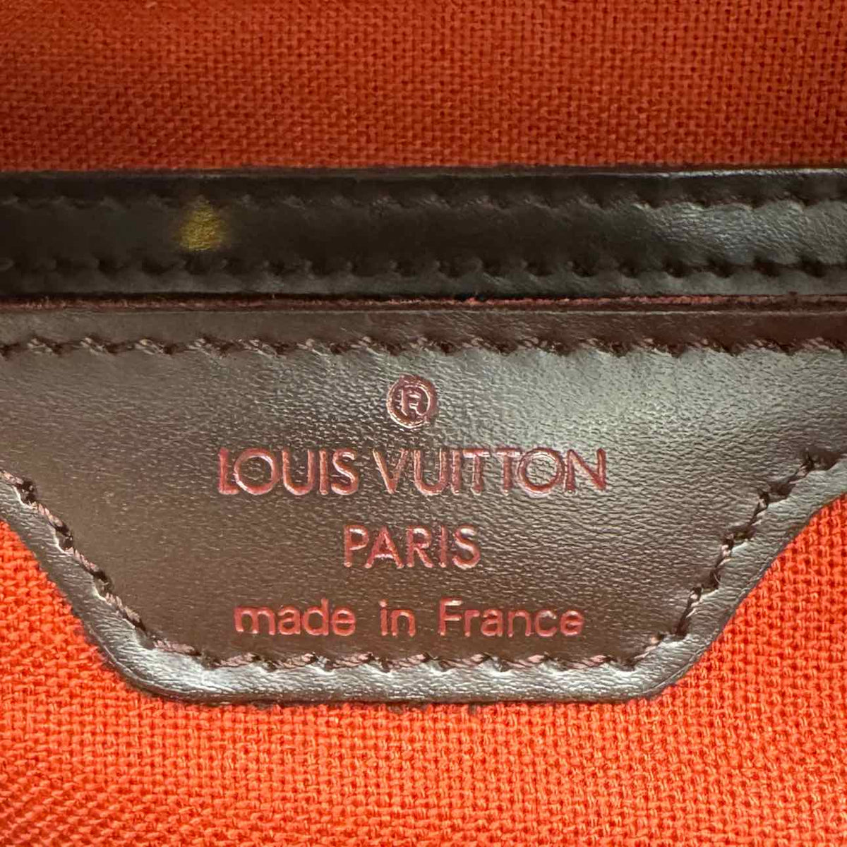 LOUIS VUITTON Damier Ebene Soho Backpack Brown