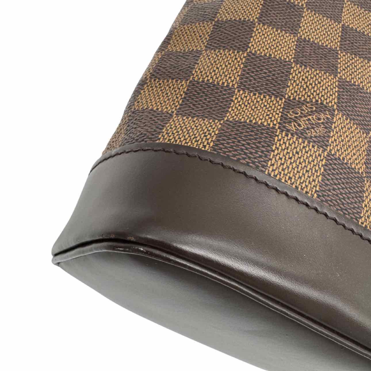 LOUIS VUITTON Damier Ebene Soho Backpack Brown