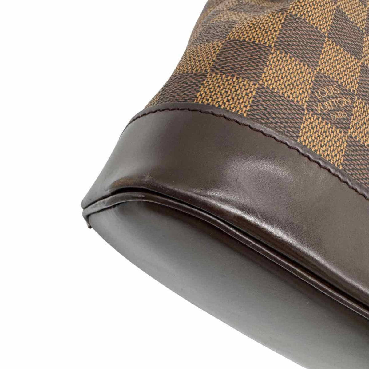 LOUIS VUITTON Damier Ebene Soho Backpack Brown