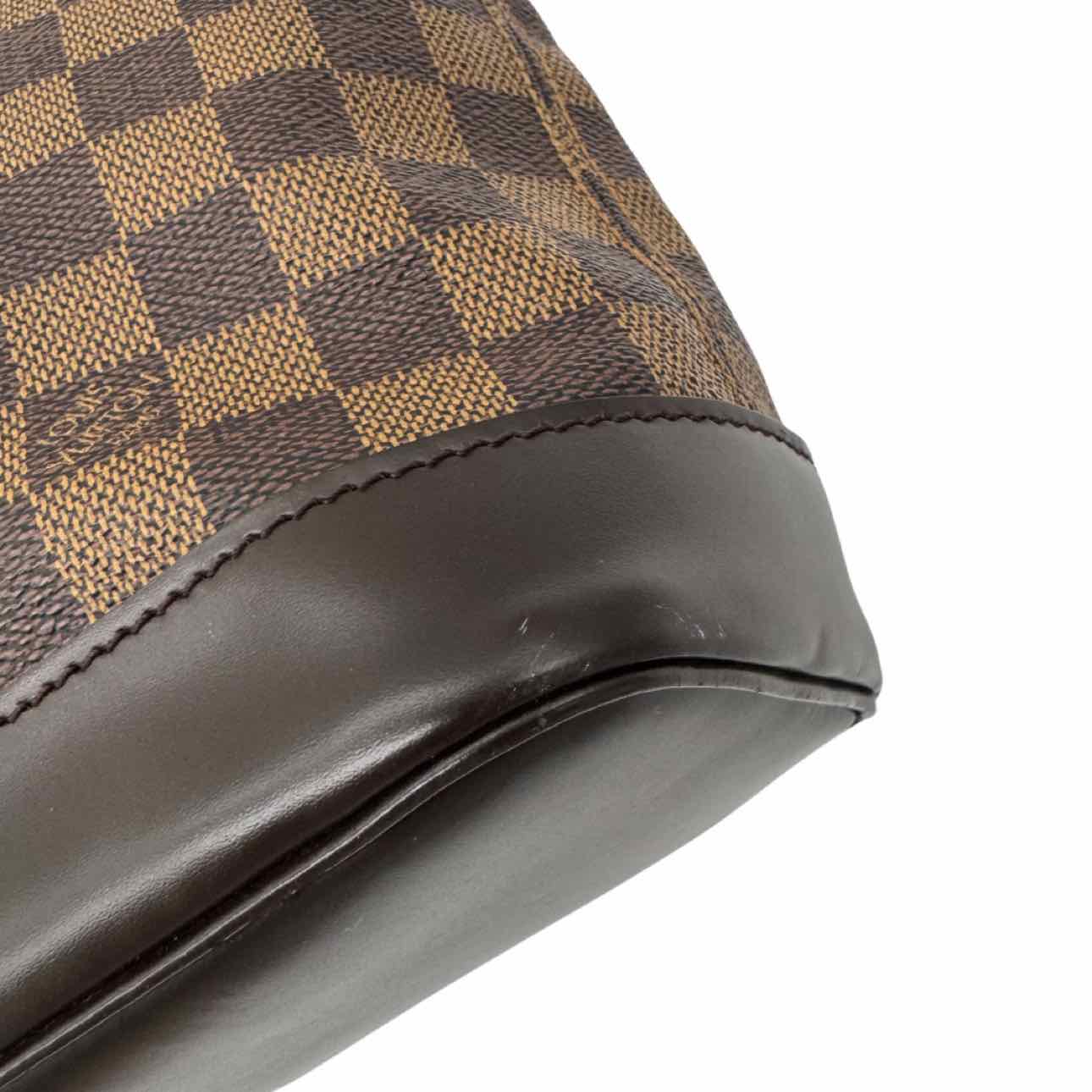 LOUIS VUITTON Damier Ebene Soho Backpack Brown