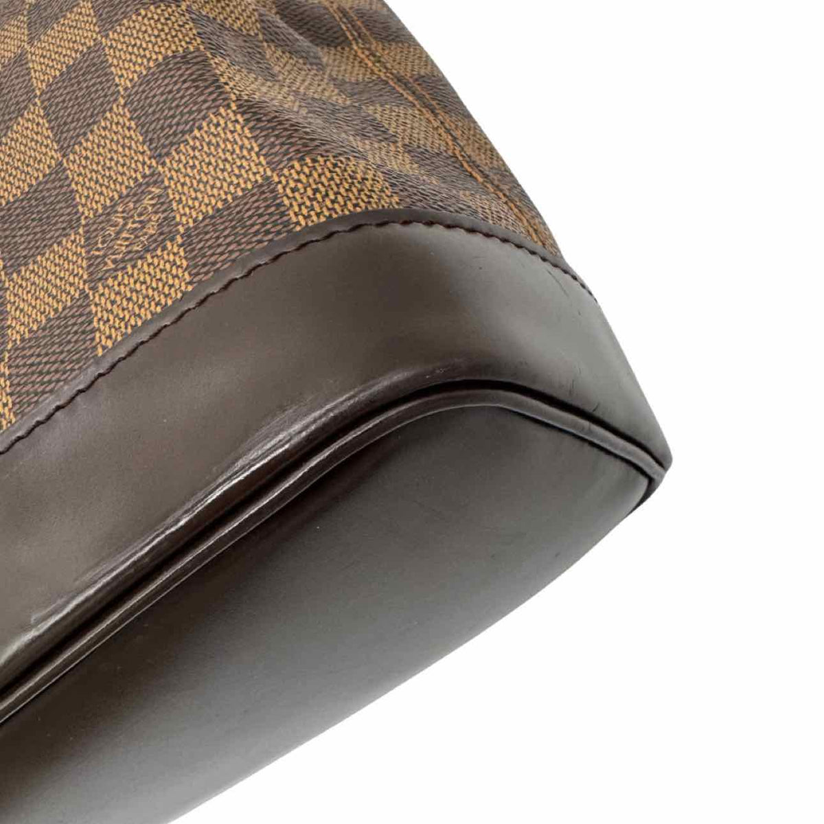 LOUIS VUITTON Damier Ebene Soho Backpack Brown