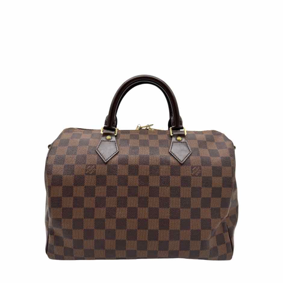 LOUIS VUITTON Damier Ebene Speedy Bandouliere 30 Brown (Pre-Owned)