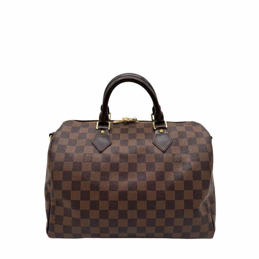 LOUIS VUITTON Damier Ebene Speedy Bandouliere 30 Brown (Pre-Owned)