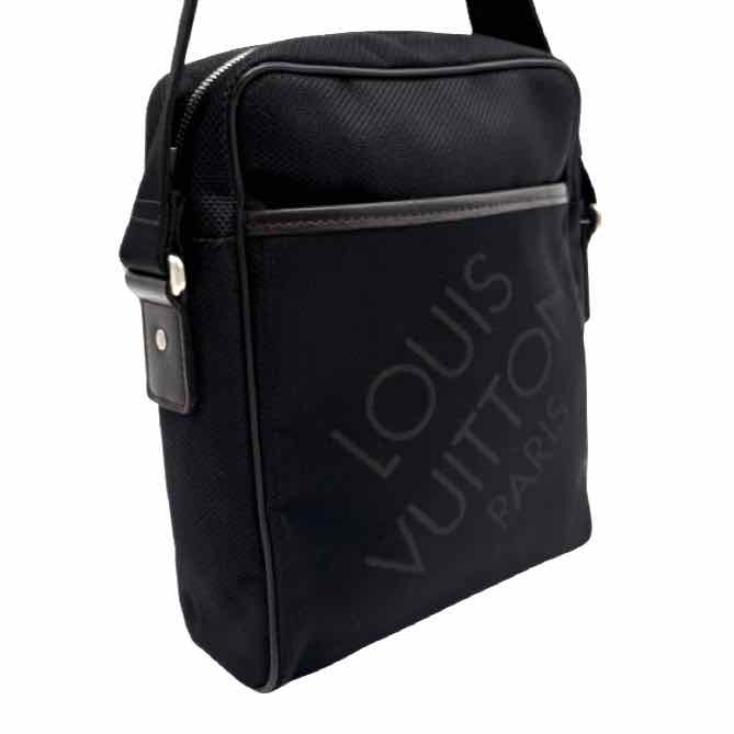 LOUIS VUITTON Damier Geant Citadin Messenger Bag Black