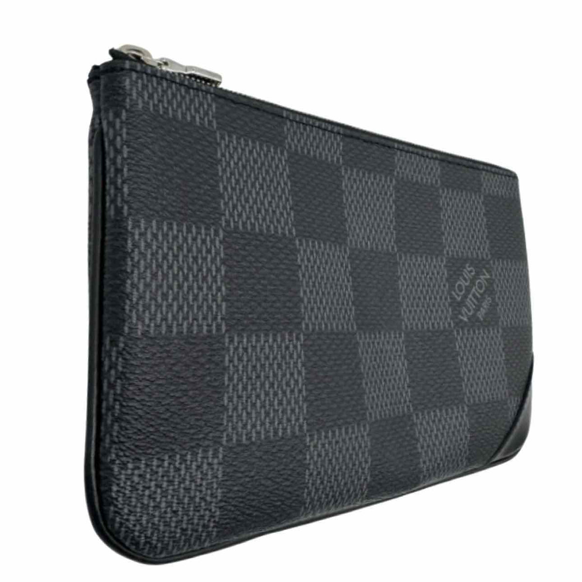 LOUIS VUITTON Damier Graphite 3D Trio Messenger Crossbody Black
