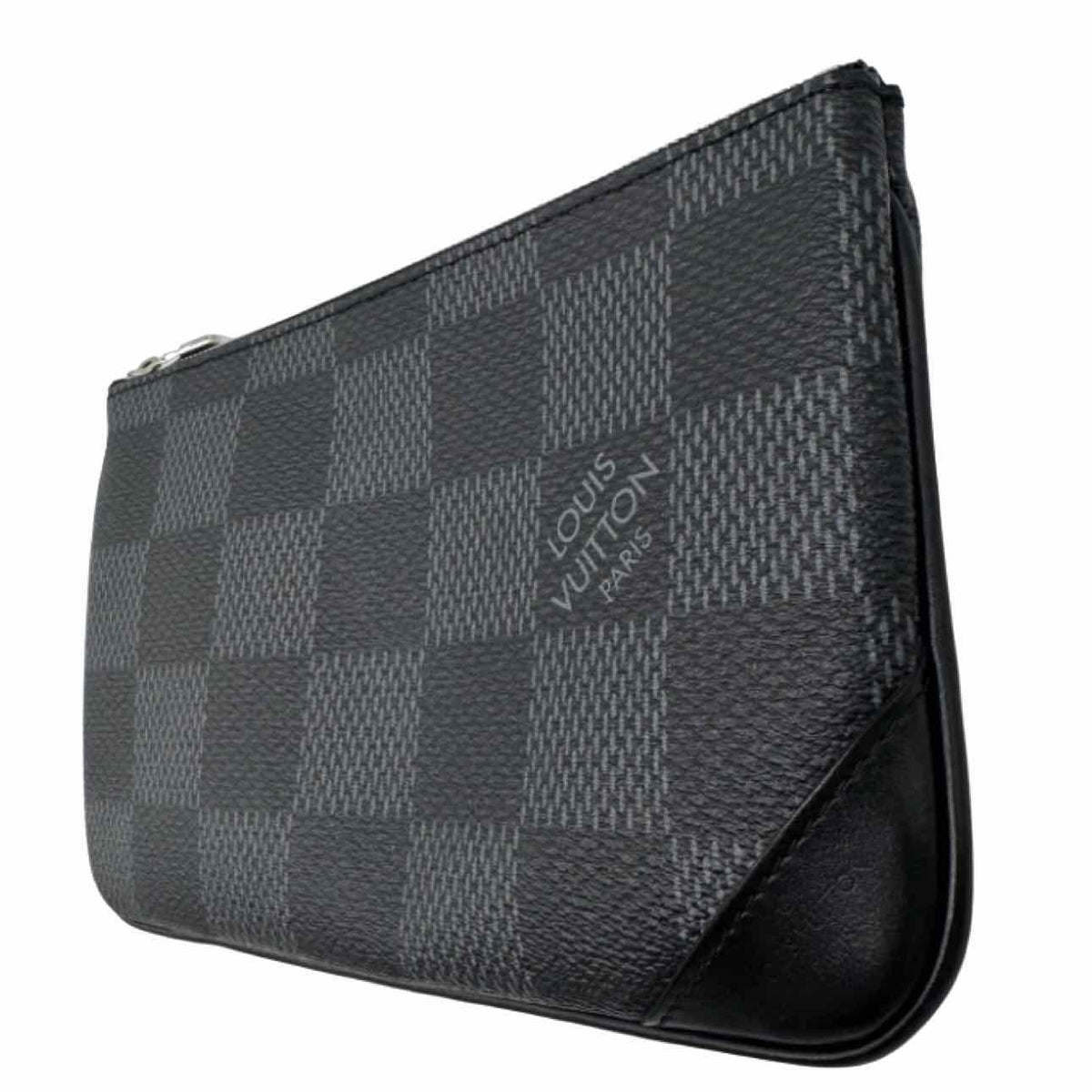 LOUIS VUITTON Damier Graphite 3D Trio Messenger Crossbody Black