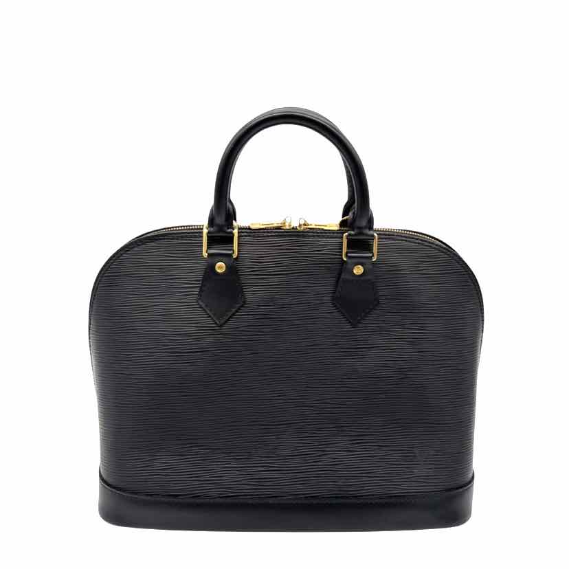 LOUIS VUITTON Epi Leather Alma PM Black