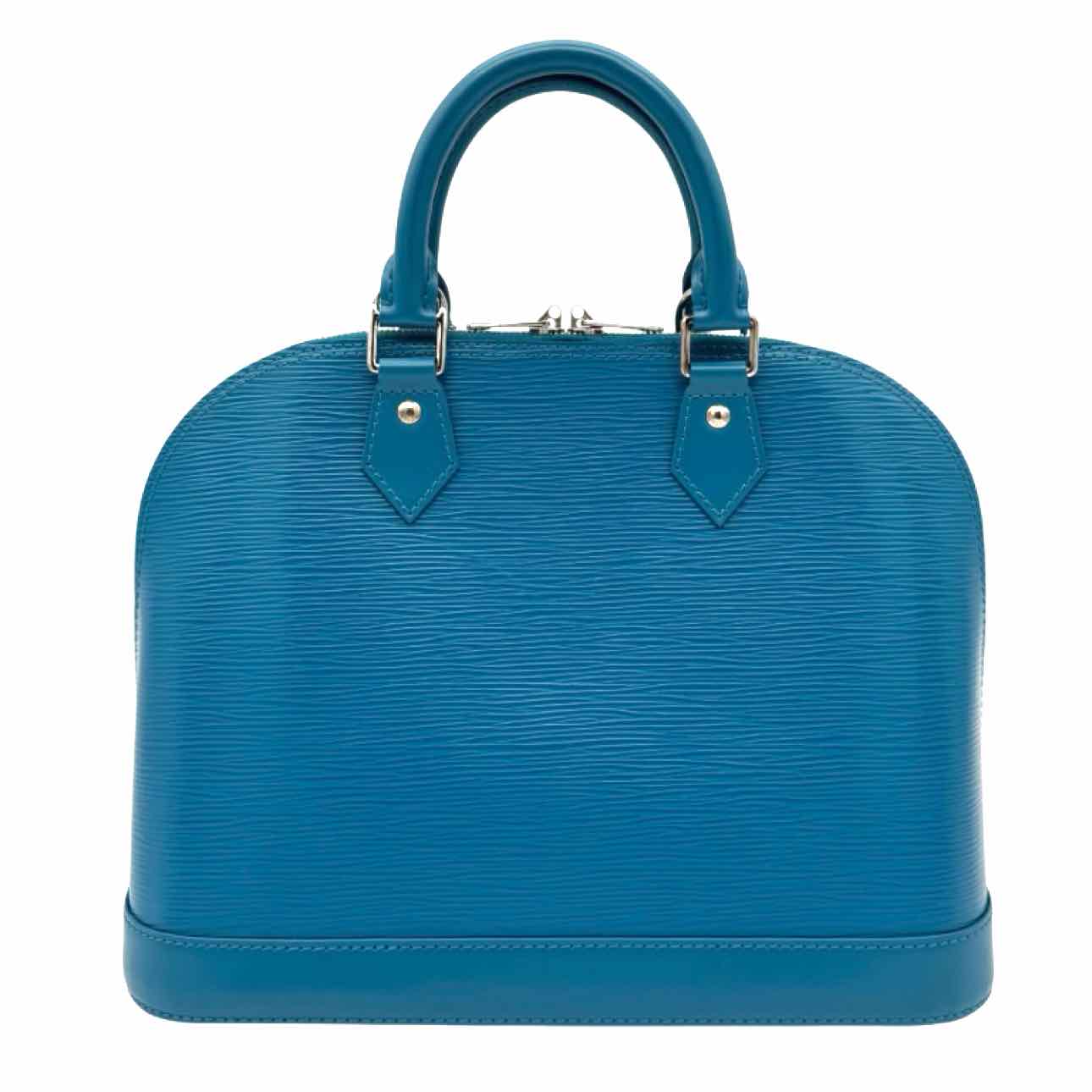 LOUIS VUITTON Epi Leather Alma PM Turquoise Handbag