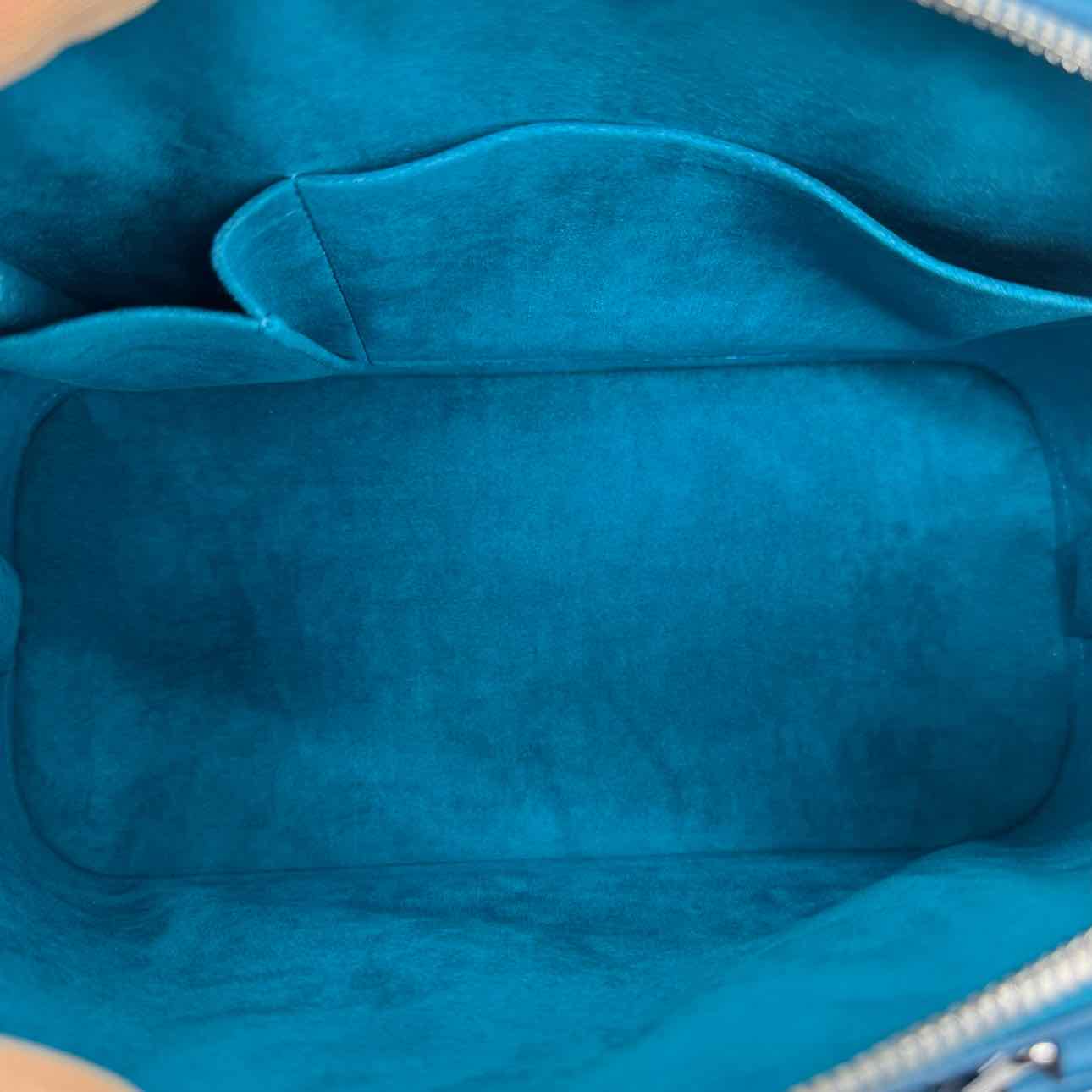 LOUIS VUITTON Epi Leather Alma PM Turquoise Handbag