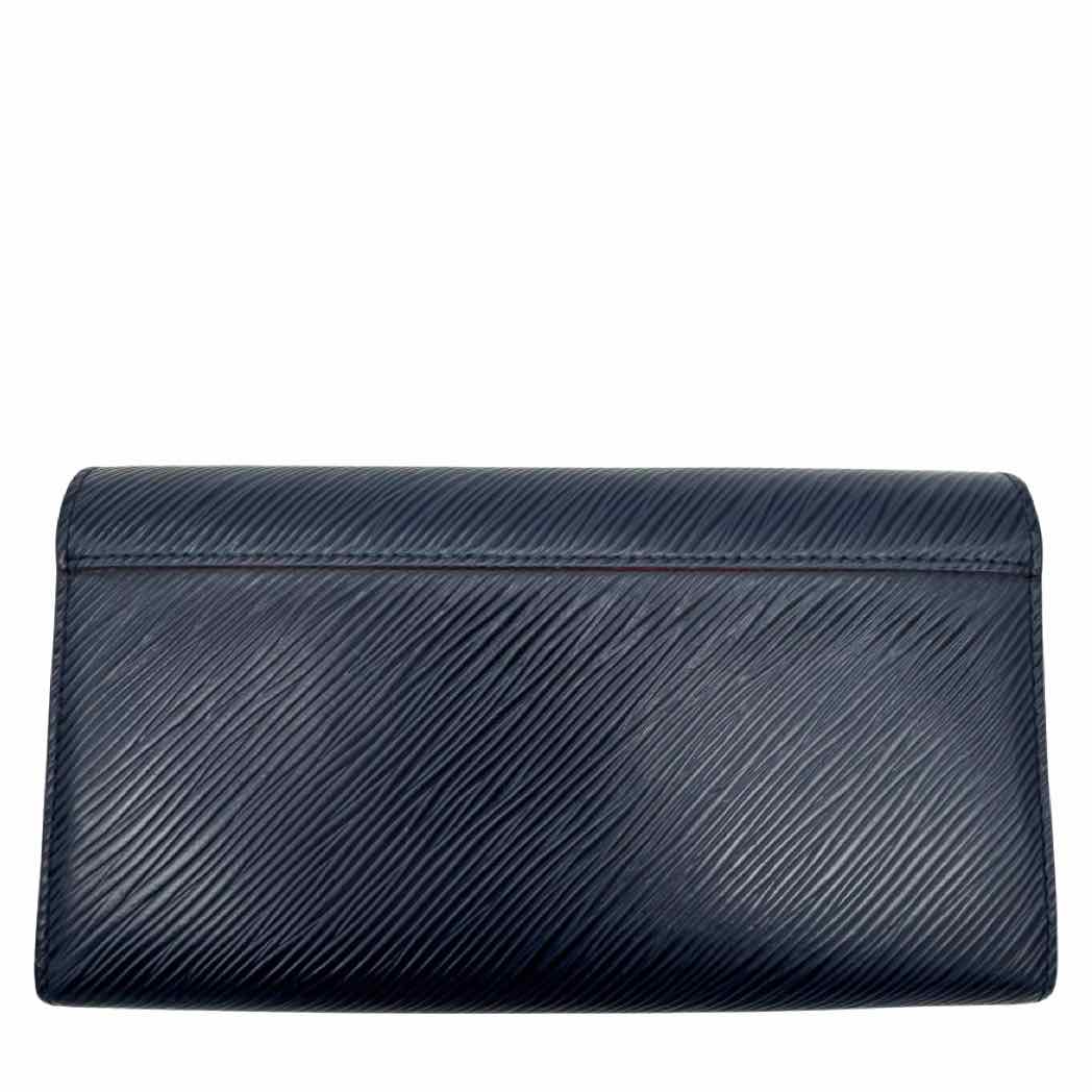 LOUIS VUITTON Epi Leather Twist Lock Blue Wallet