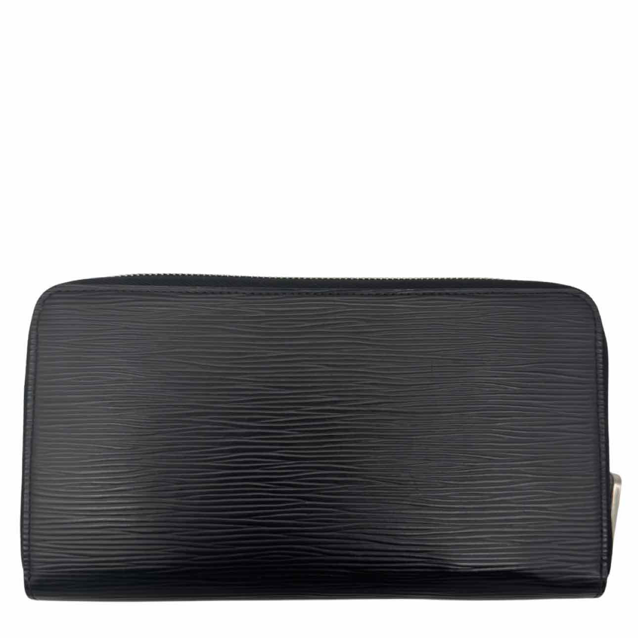 LOUIS VUITTON Epi Leather Zippy Organizer Black