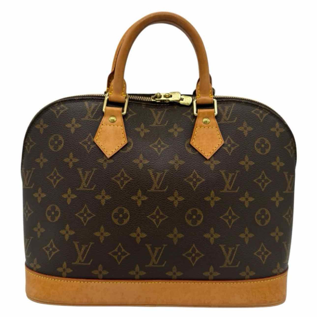 LOUIS VUITTON Monogram Alma PM Tote Bag Brown