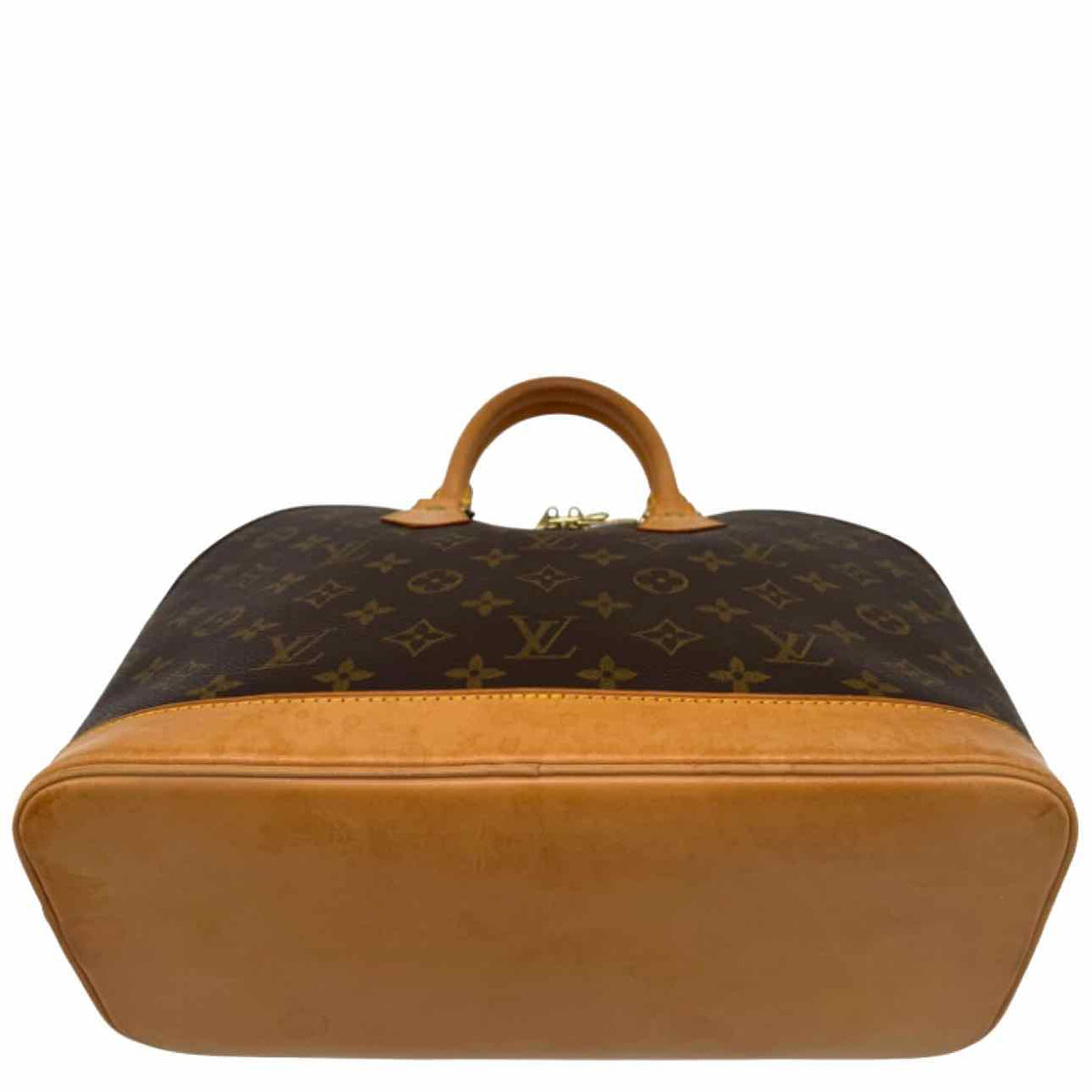 LOUIS VUITTON Monogram Alma PM Tote Bag Brown