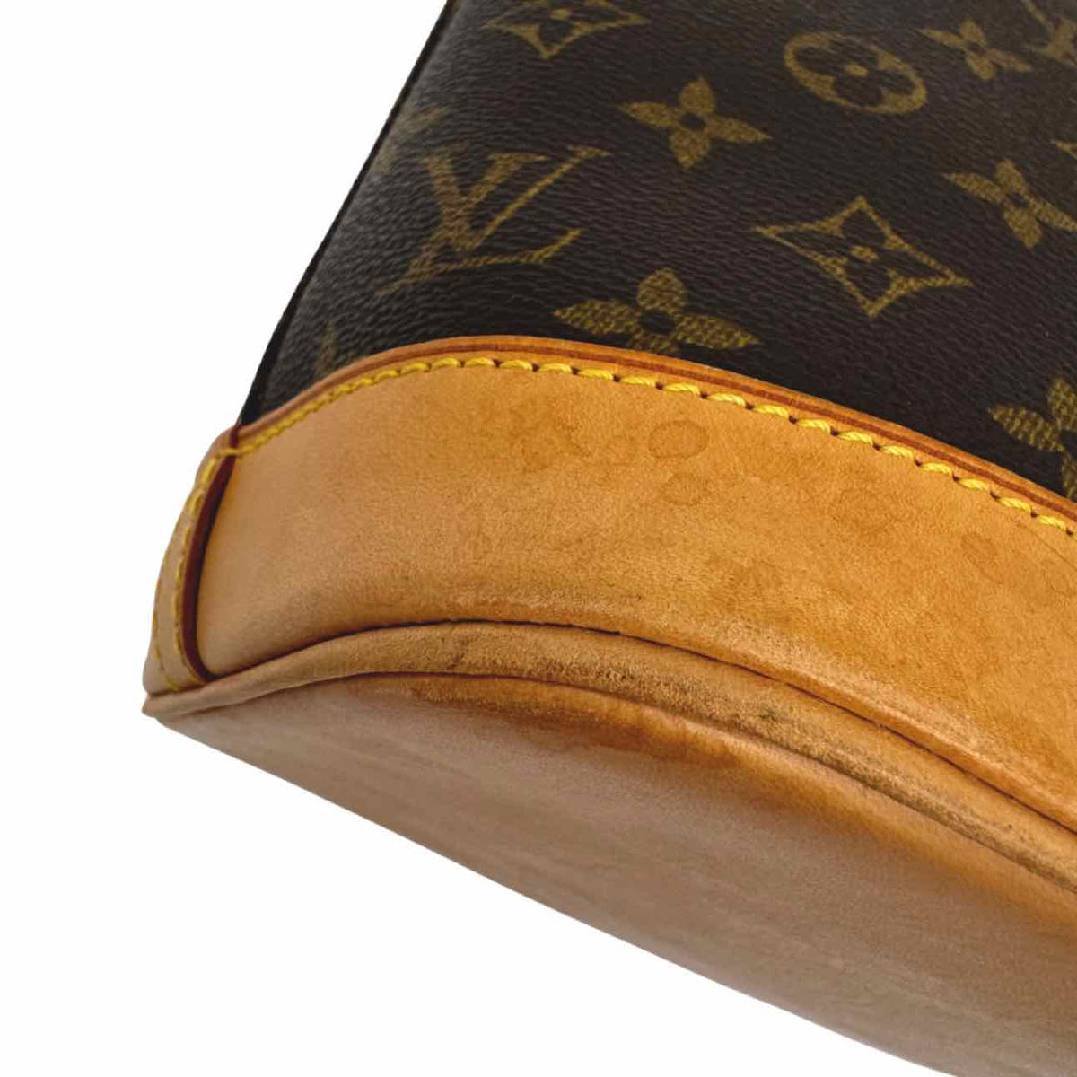LOUIS VUITTON Monogram Alma PM Tote Bag Brown