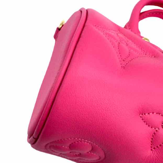 LOUIS VUITTON Monogram Bubblegram Papillon BB Pink Bag (Pre-Owned)
