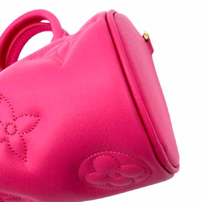 LOUIS VUITTON Monogram Bubblegram Papillon BB Pink Bag (Pre-Owned)