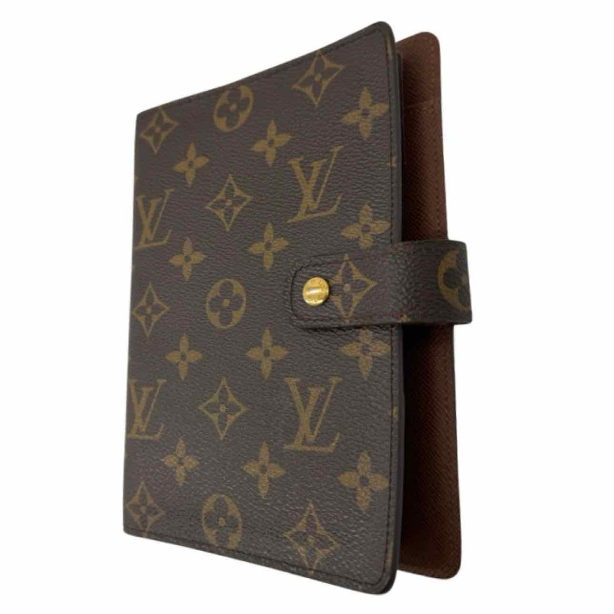 LOUIS VUITTON Monogram Canvas Agenda Cover MM Brown