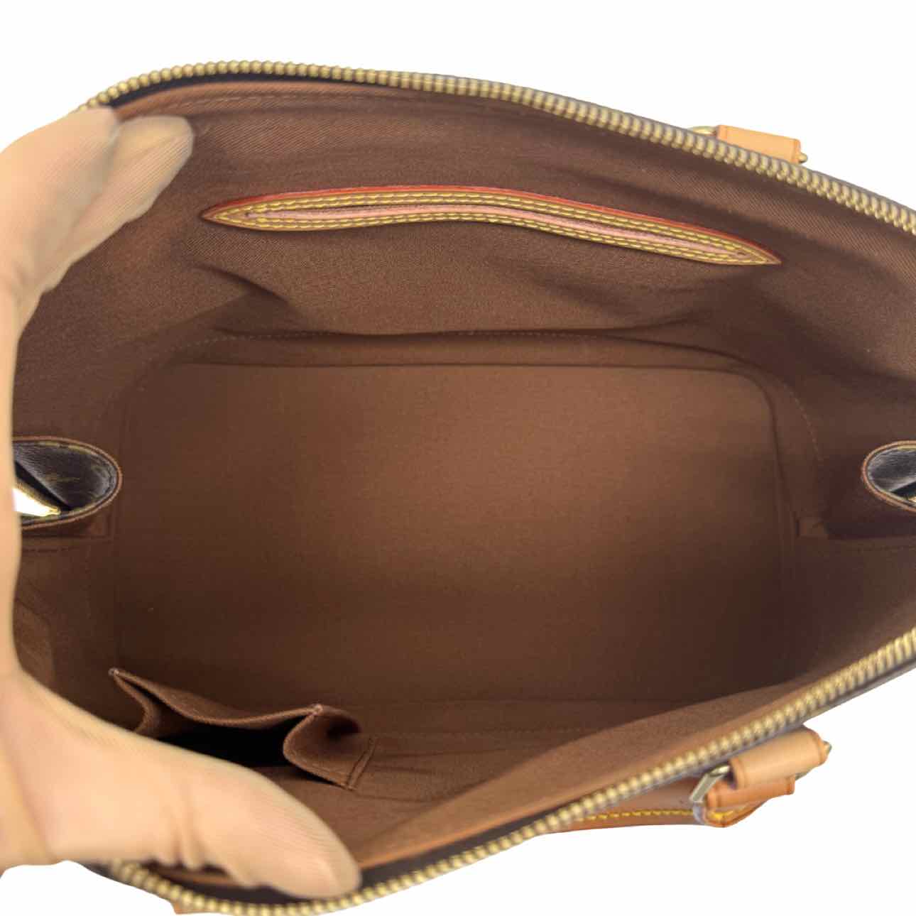 LOUIS VUITTON Monogram Canvas Alma PM Tote Bag Brown