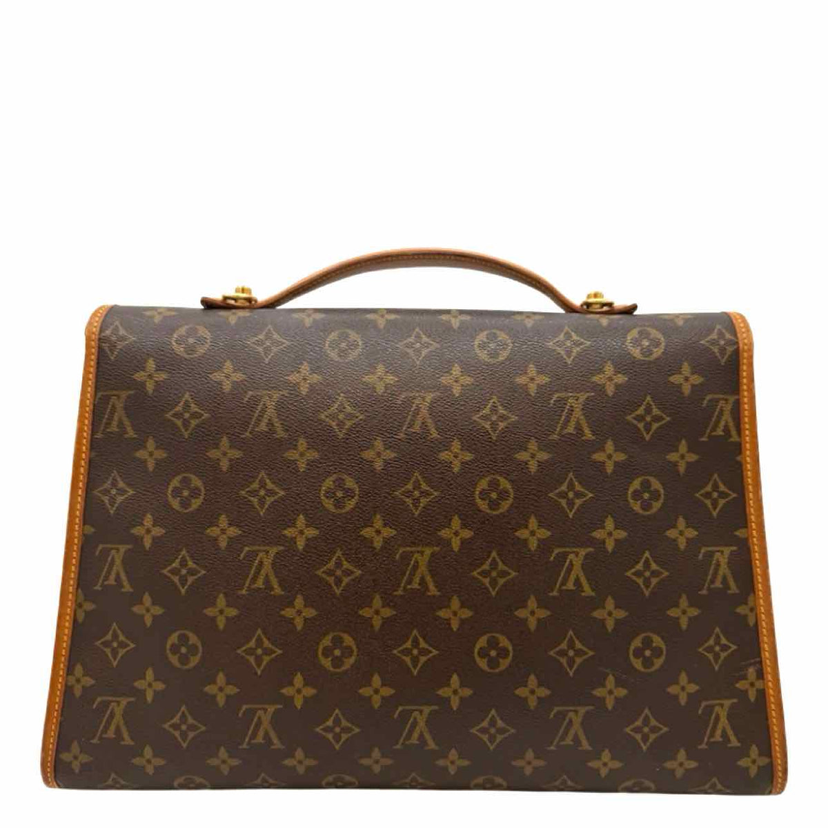 LOUIS VUITTON Monogram Canvas Beverly GM Briefcase Brown