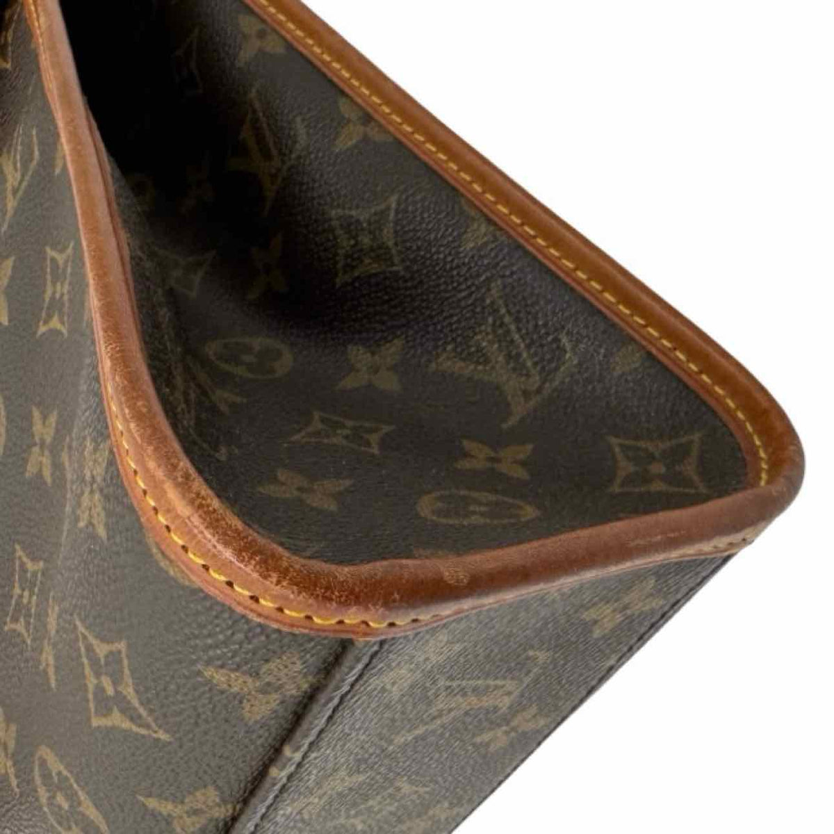 LOUIS VUITTON Monogram Canvas Beverly GM Briefcase Brown