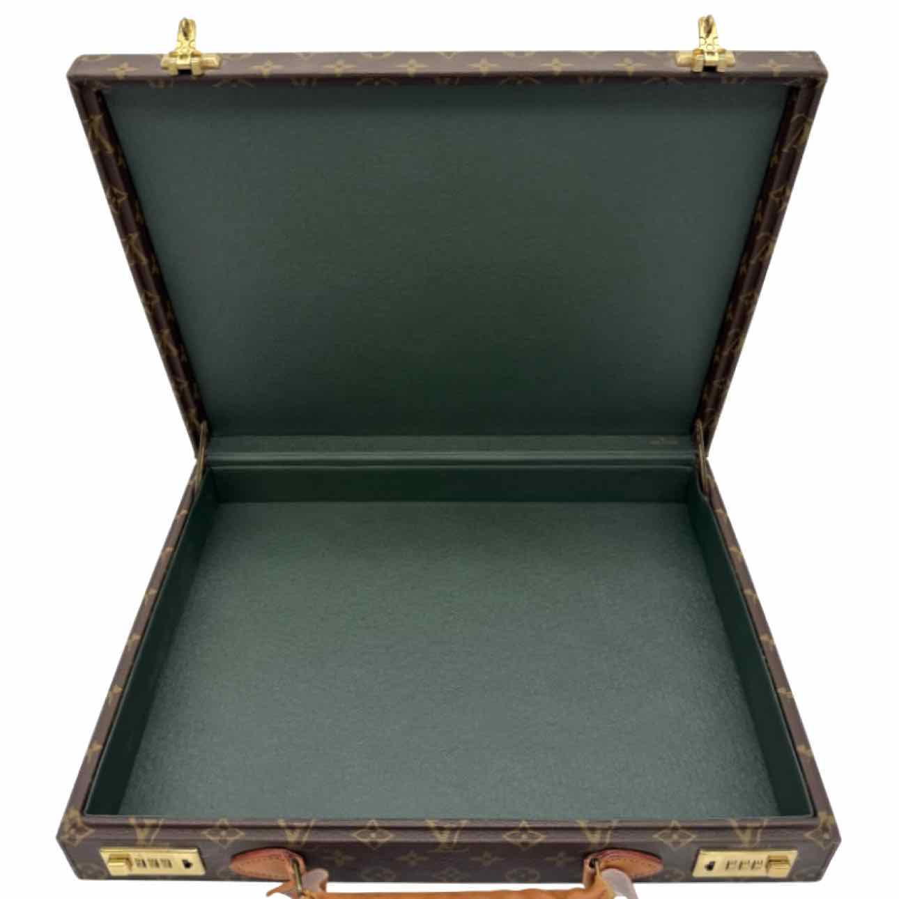 LOUIS VUITTON Monogram Canvas Crusher Attache Brown