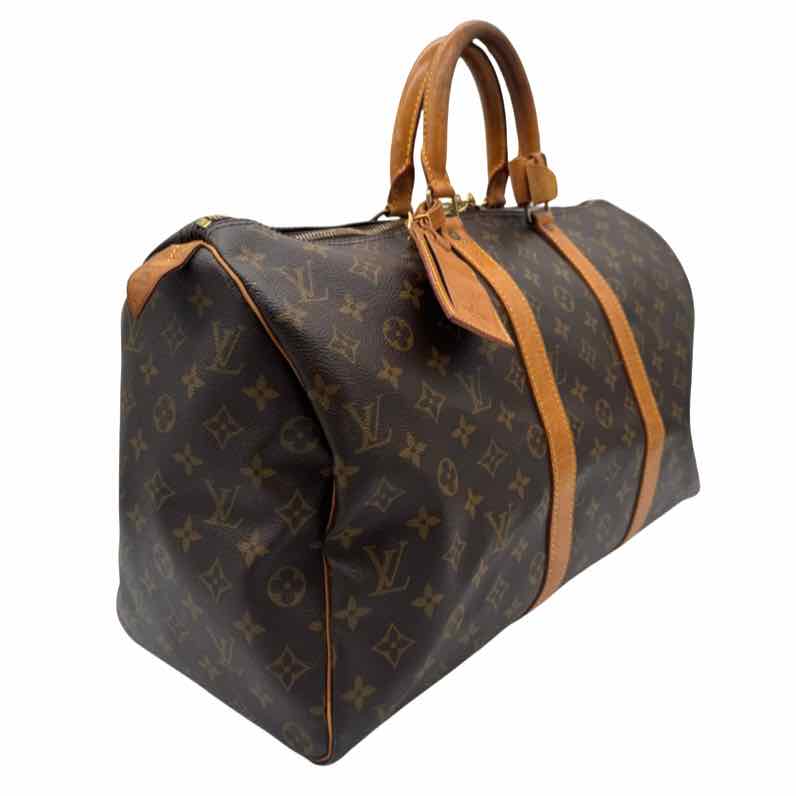 LOUIS VUITTON Monogram Canvas Keepall 45 Brown (Pre-Owned)