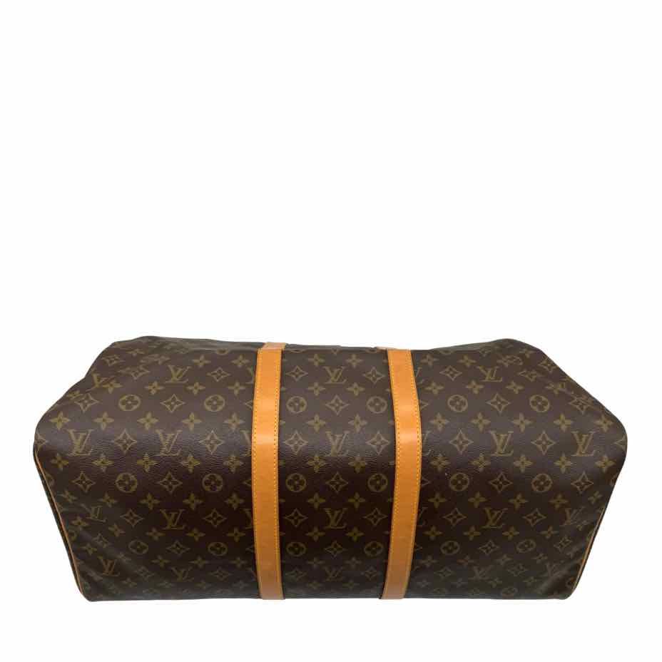 LOUIS VUITTON Monogram Canvas Keepall 55 Brown (Pre-Owned)