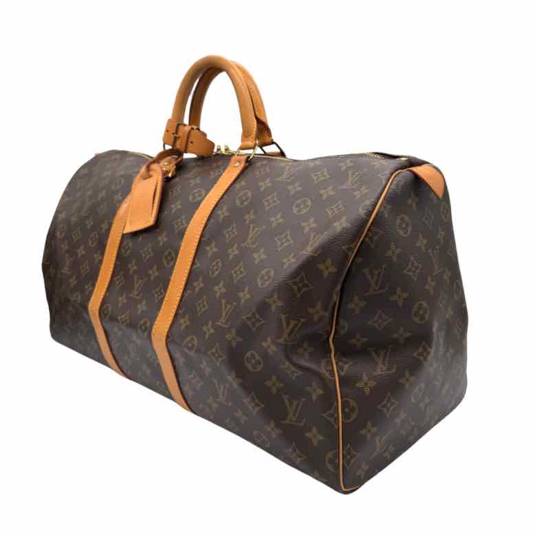 LOUIS VUITTON Monogram Canvas Keepall 55 Brown (Pre-Owned)