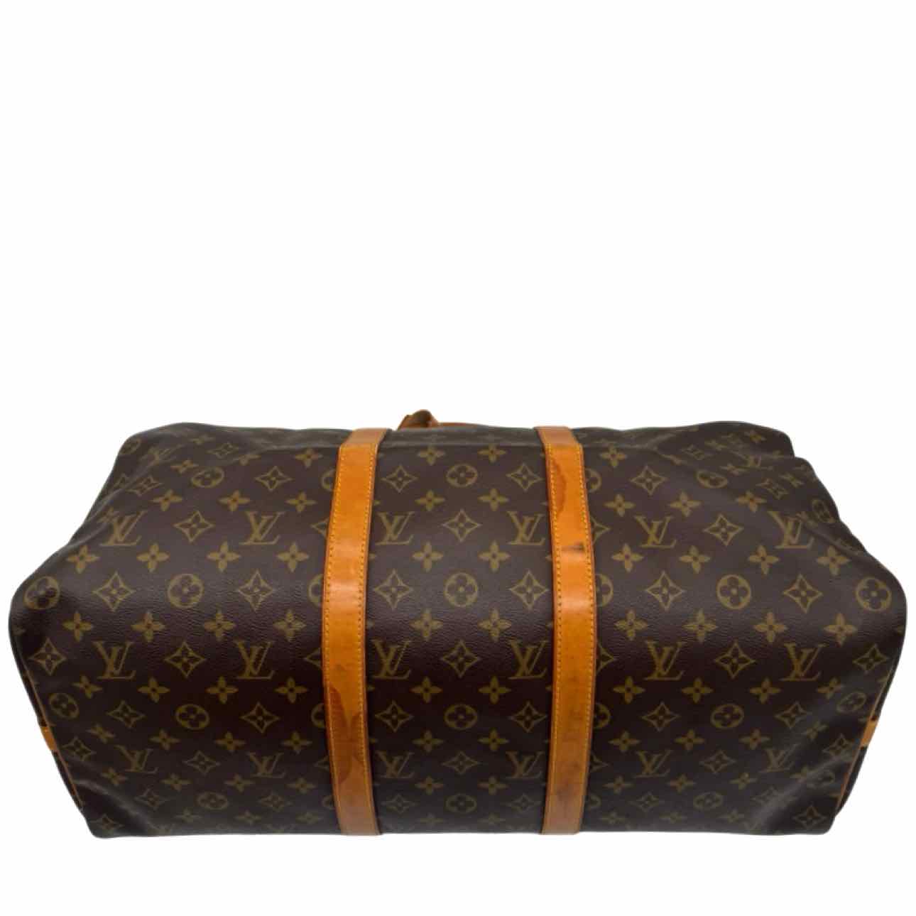 LOUIS VUITTON Monogram Canvas Keepall Bandouliere 50 Brown Duffle