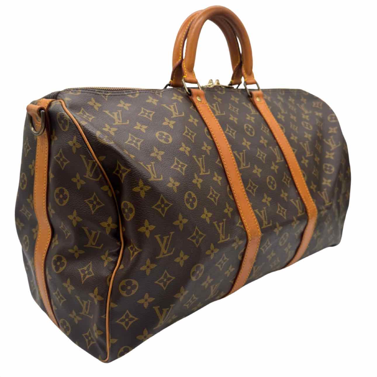 LOUIS VUITTON Monogram Canvas Keepall Bandouliere 50 Duffle Bag