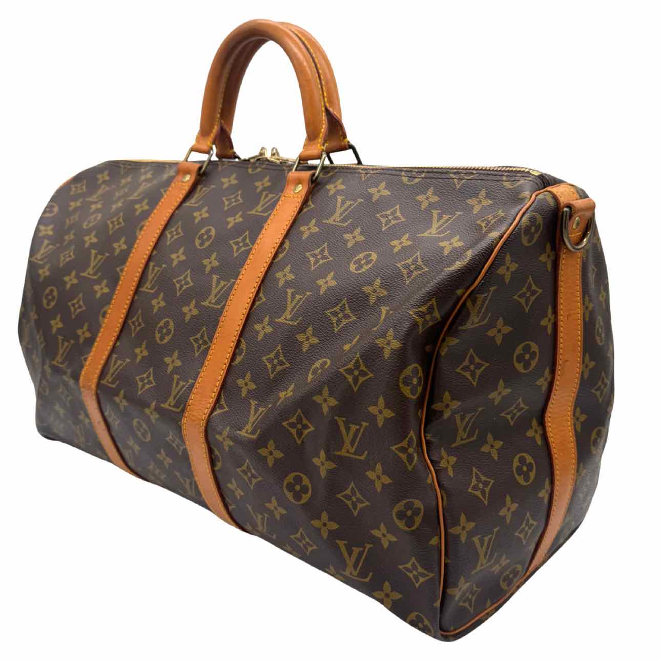 LOUIS VUITTON Monogram Canvas Keepall Bandouliere 50 Duffle Bag