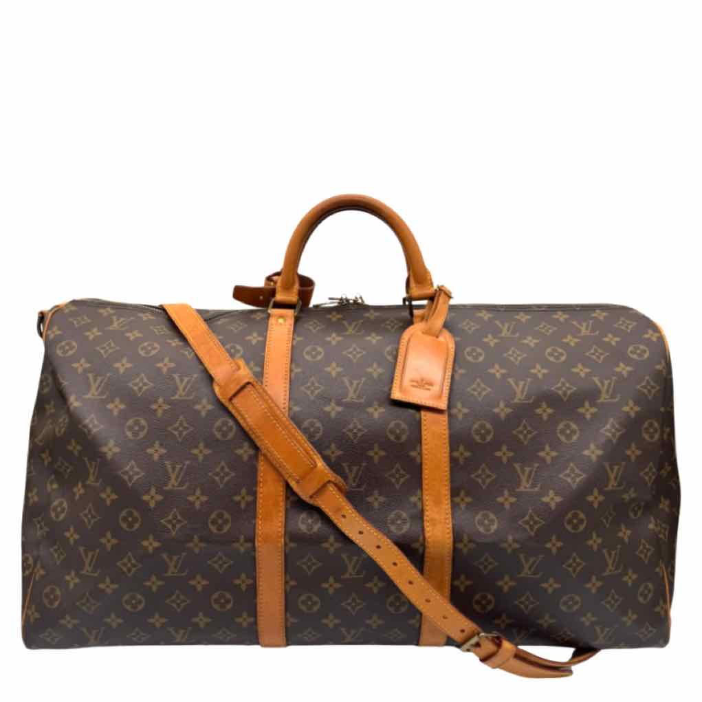 LOUIS VUITTON Monogram Canvas Keepall Bandouliere 60