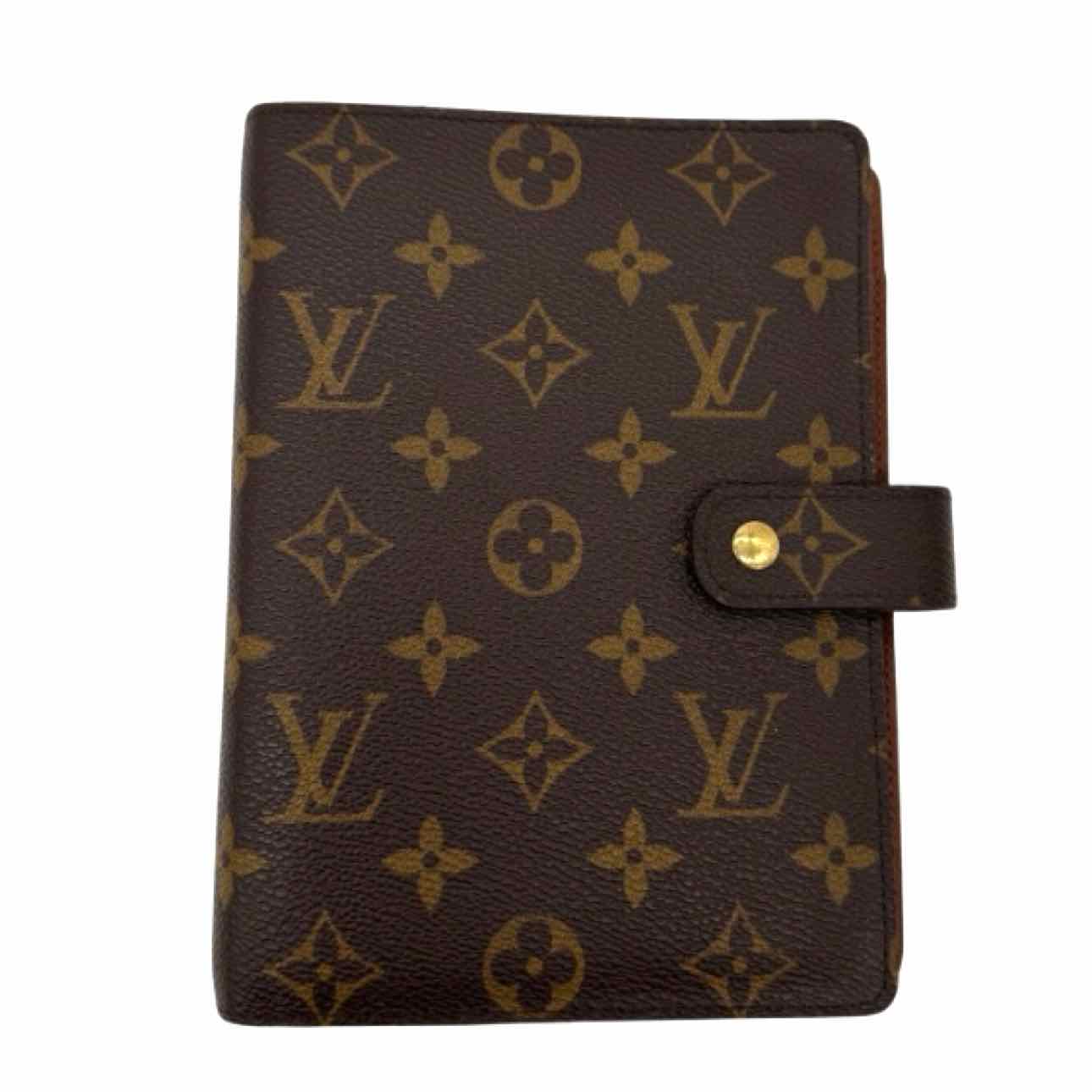 LOUIS VUITTON Monogram Canvas Medium Agenda Cover Brown