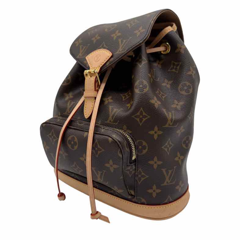 LOUIS VUITTON Monogram Canvas Montsouris PM Brown Backpack