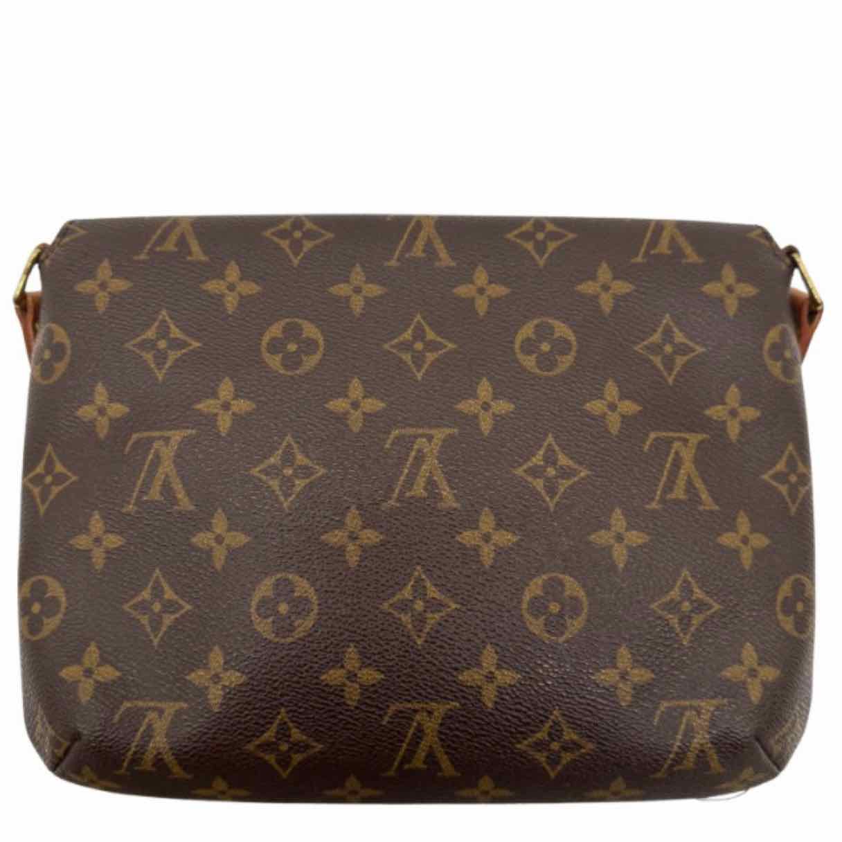LOUIS VUITTON Monogram Canvas Musette Tango Brown Shoulder Bag