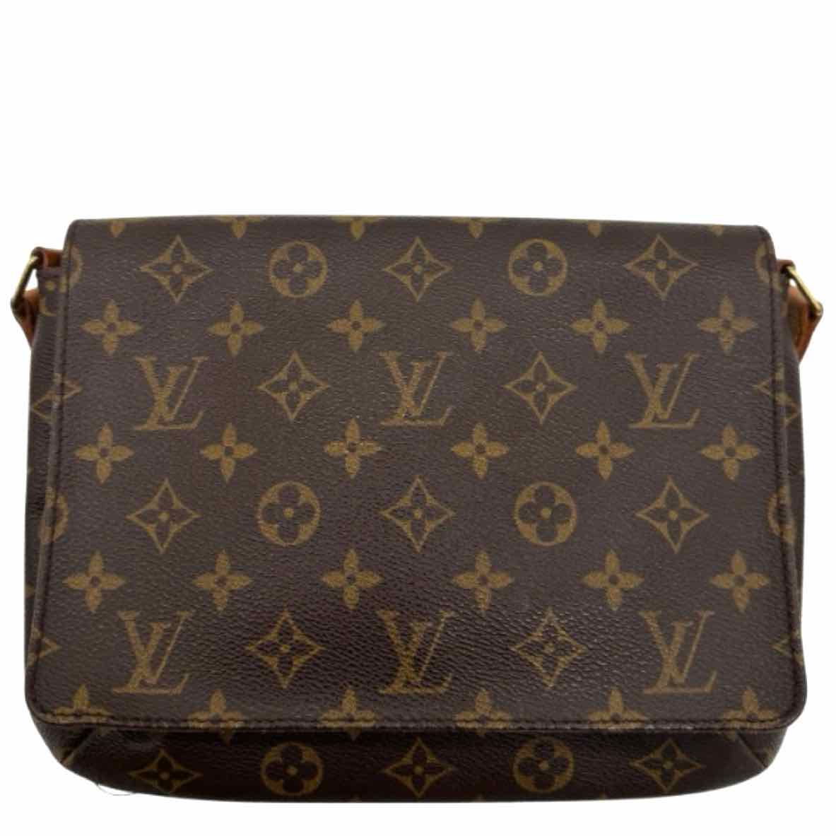 LOUIS VUITTON Monogram Canvas Musette Tango Brown Shoulder Bag