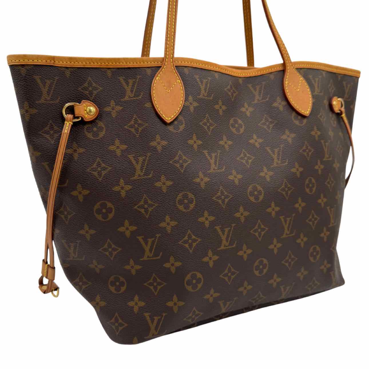 LOUIS VUITTON Monogram Canvas Neverfull MM Brown Tote Bag