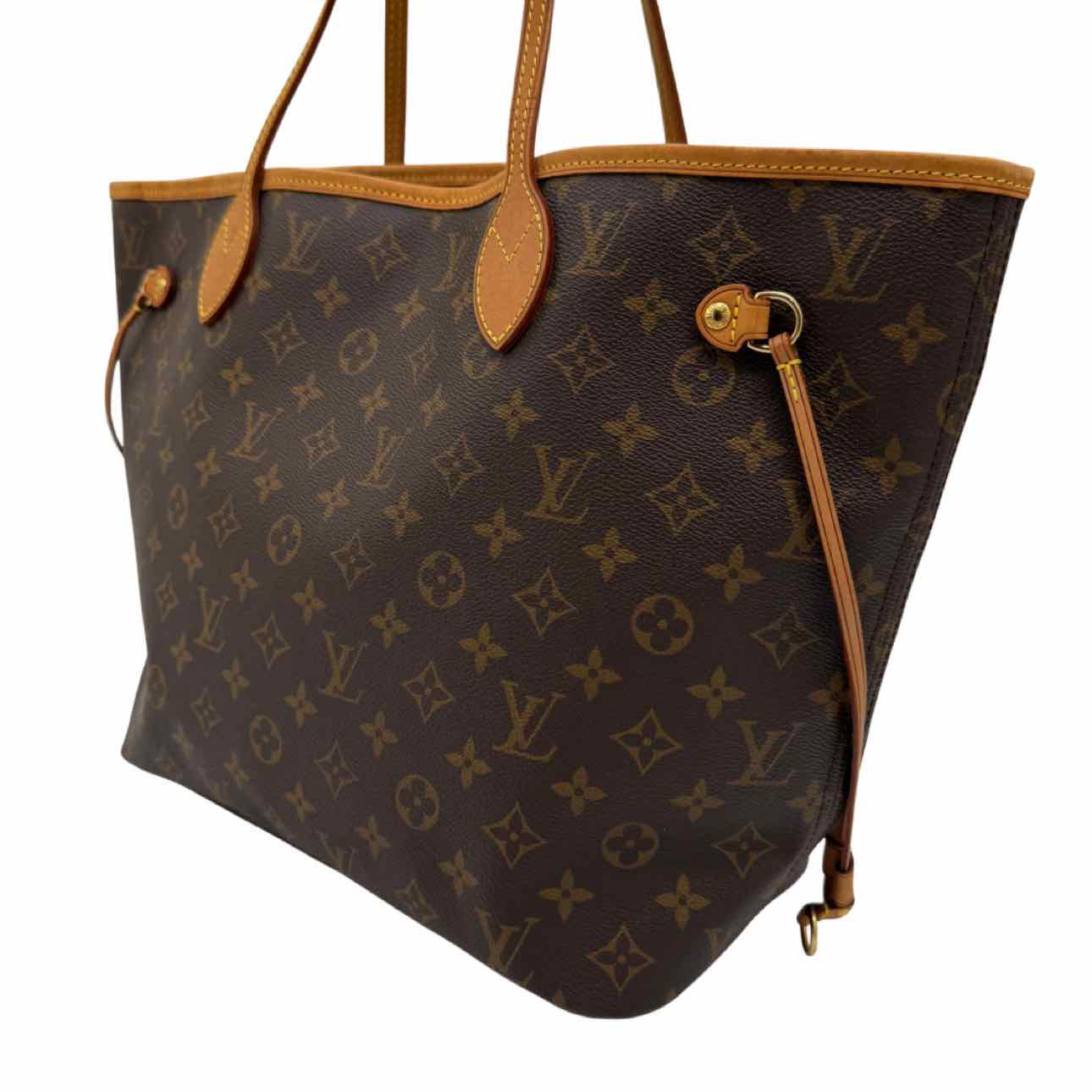 LOUIS VUITTON Monogram Canvas Neverfull MM Brown Tote Bag