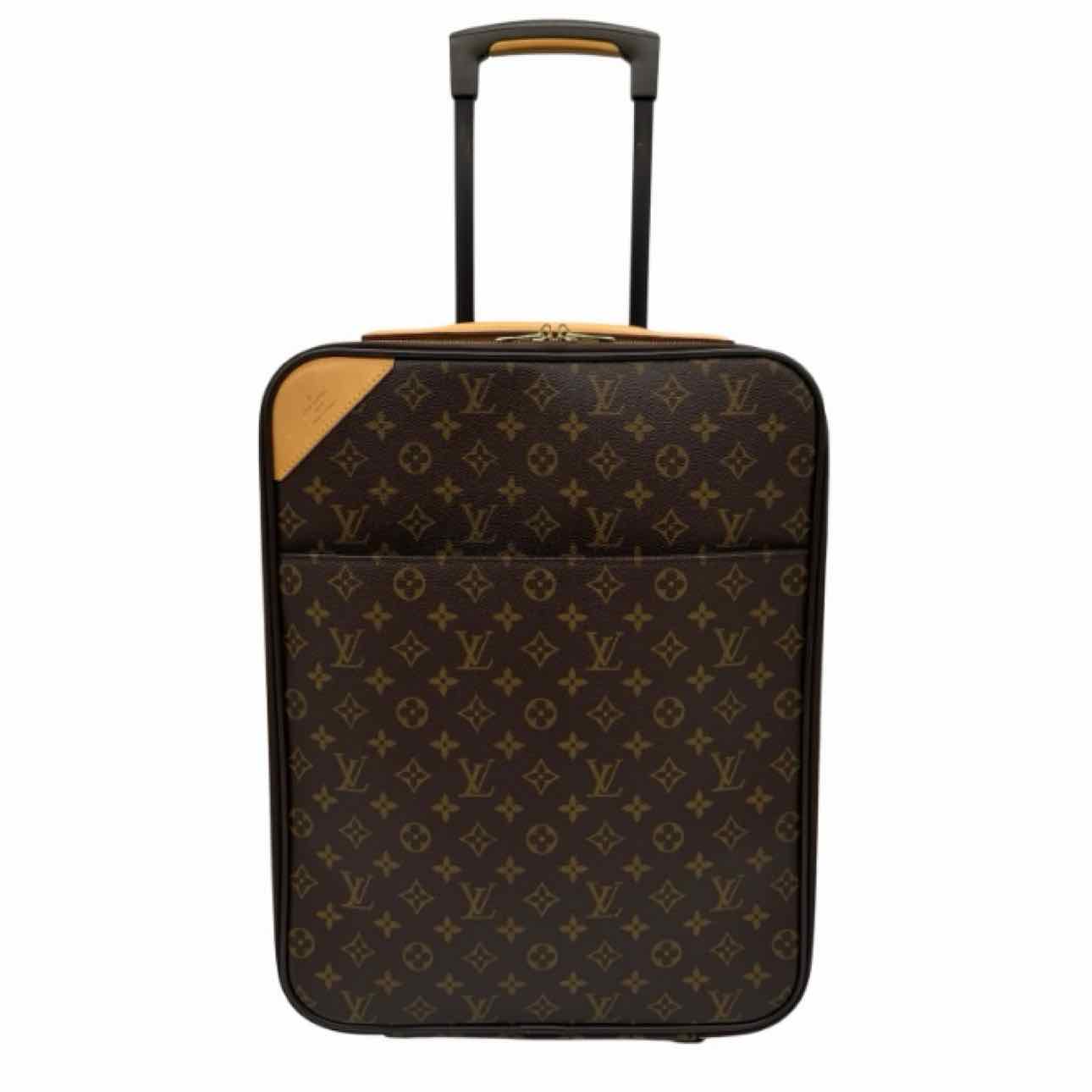 LOUIS VUITTON Monogram Canvas Pegase 45 Suitcase Brown