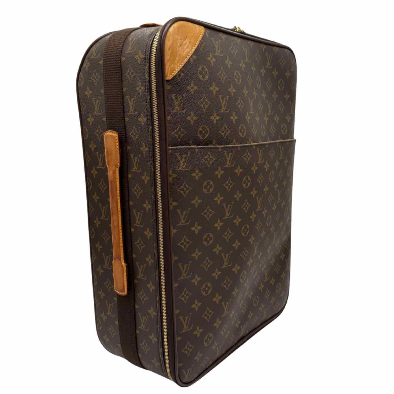LOUIS VUITTON Monogram Canvas Pegase 55 Suitcase Brown
