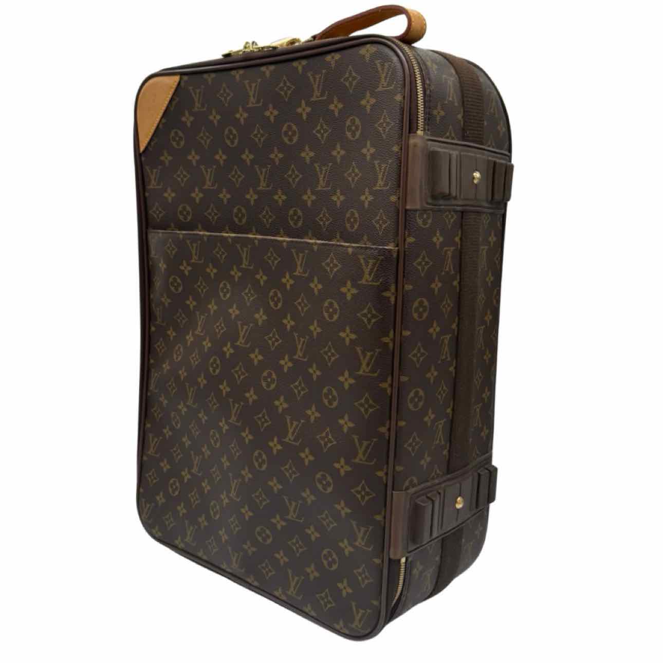 LOUIS VUITTON Monogram Canvas Pegase 55 Suitcase Brown