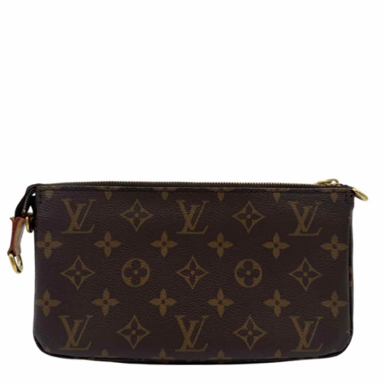 LOUIS VUITTON Monogram Canvas Pochette Accessoires Brown